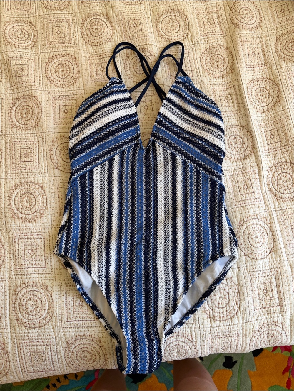 Polo by Ralph Lauren Navy and White BRAND NEW BATHING SUIT SIZE SMALL